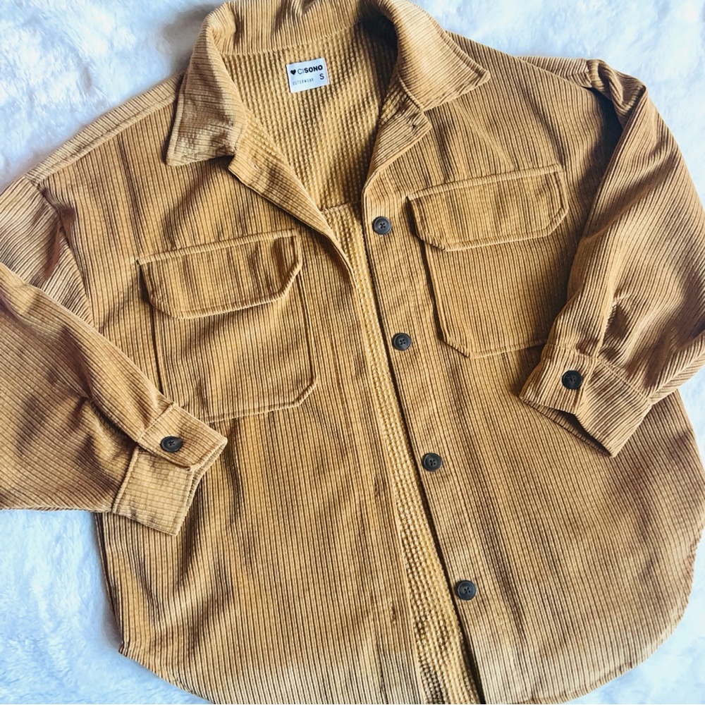 corduroy shacket